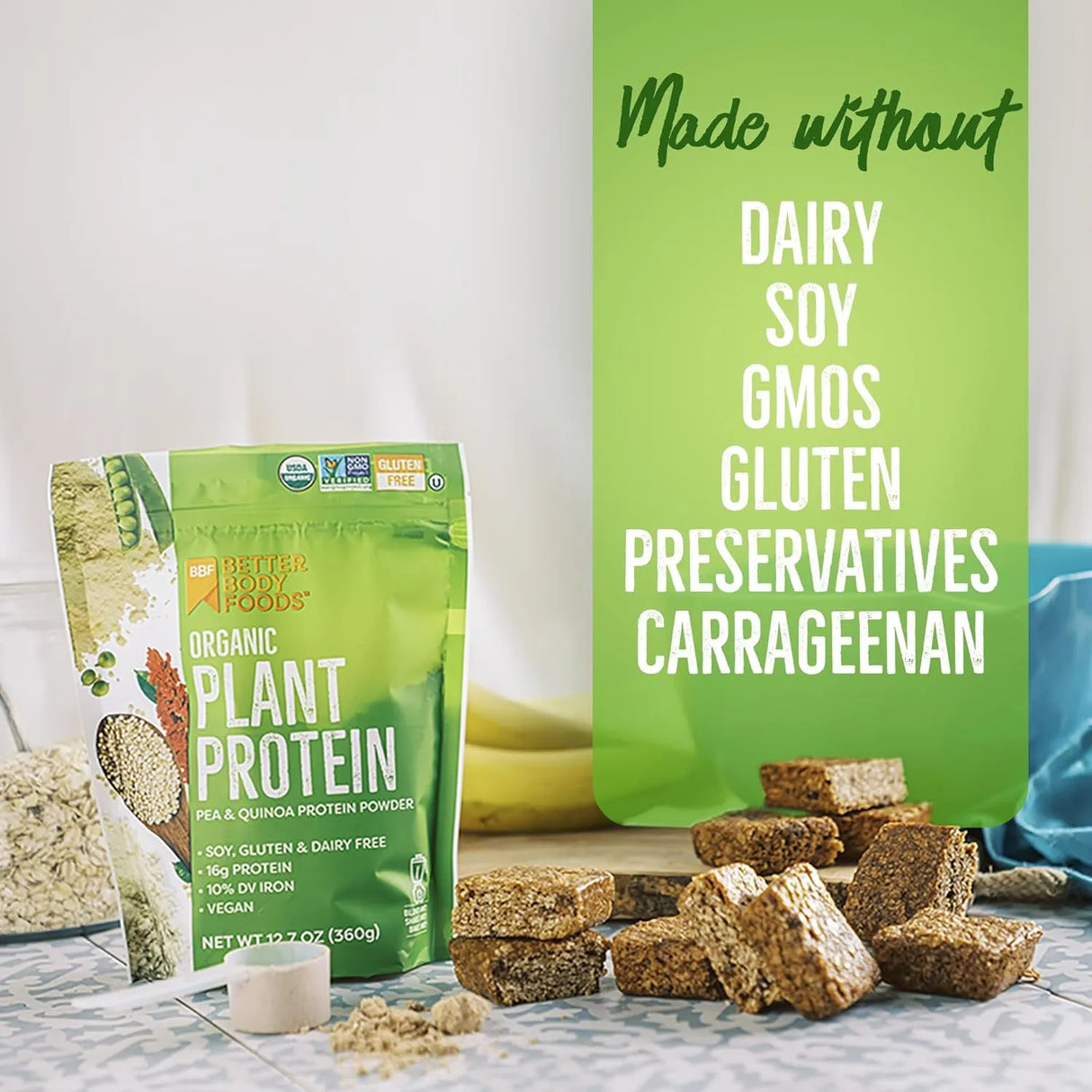 BETTERBODY FOODS - BetterBody Foods Organic Plant Based Protein Powder 360Gr. - The Red Vitamin MX - Suplementos Alimenticios - {{ shop.shopifyCountryName }}