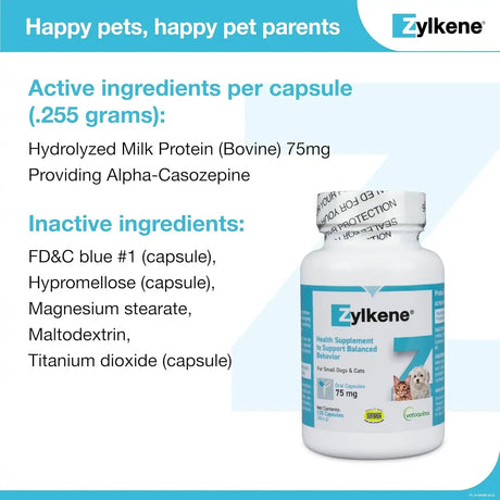 VETOQUINOL - Vetoquinol Zylkene Calming Support Supplement for Small Dogs and Cats 14 Capsulas - The Red Vitamin MX - Relajantes Para Perros - {{ shop.shopifyCountryName }}