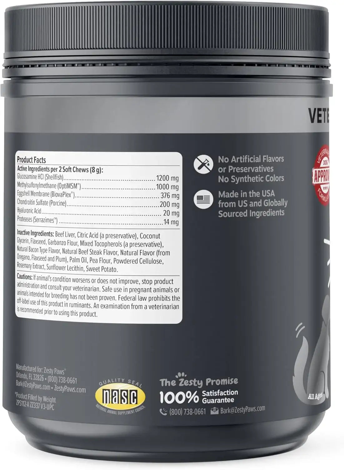 ZESTY PAWS - Zesty Paws Vet Strength Mobility Bites Beef & Bacon Flavor 90 Masticables - The Red Vitamin MX - Cuidado De Cadera Y Articulaciones Para Perros - {{ shop.shopifyCountryName }}