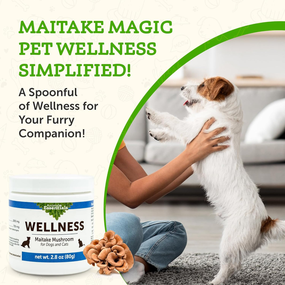 ANIMAL ESSENTIALS - Animal Essentials Wellness Maitake Mushroom 80Gr. - The Red Vitamin MX - Suplementos Herbales Para Perros - {{ shop.shopifyCountryName }}