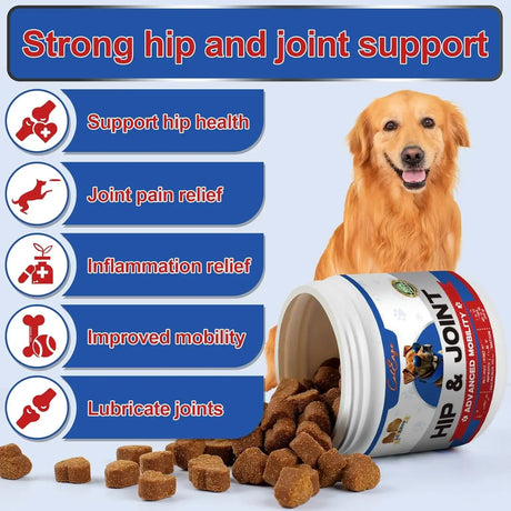 COLEAZE - ColEaze Hip & Joint Support 200 Masticables - The Red Vitamin MX - Cuidado De Cadera Y Articulaciones Para Perros - {{ shop.shopifyCountryName }}