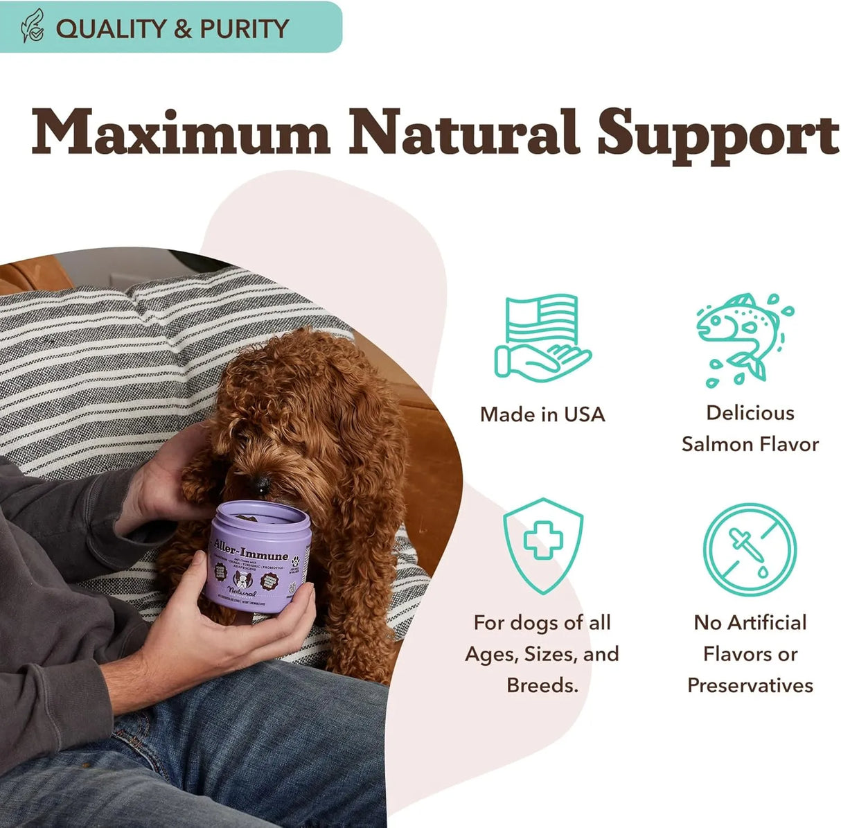 NATURAL DOG - Natural Dog Company Aller-Immune Chews 90 Masticables - The Red Vitamin MX - Remedios Para La Picazón De Perros - {{ shop.shopifyCountryName }}