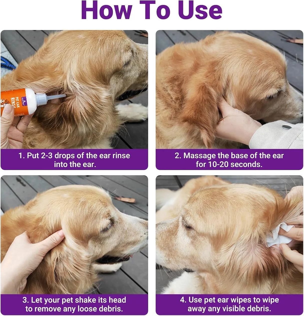 GJYC PET - GJYC PET Ear Cleaner for Dogs and Cats 2 Fl.Oz. - The Red Vitamin MX - Cuidado Del Oído De Perros - {{ shop.shopifyCountryName }}