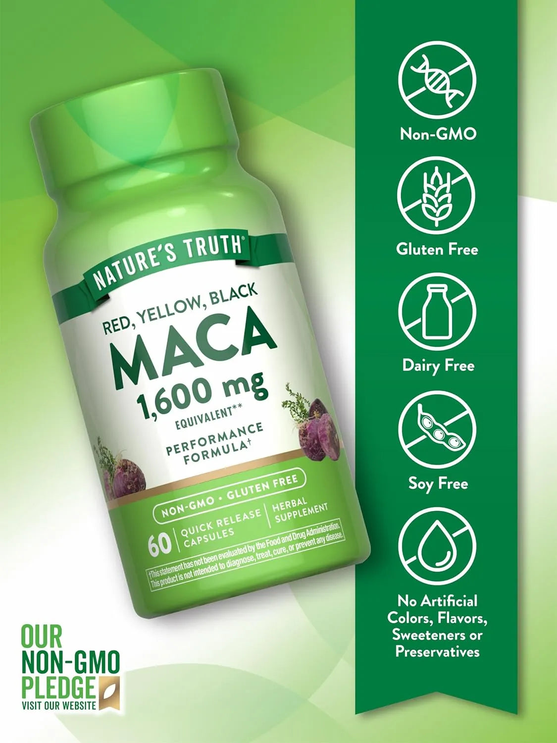 NATURE'S TRUTH - Nature's Truth Maca Root 1600Mg. 60 Capsulas - The Red Vitamin MX - Suplementos Alimenticios - {{ shop.shopifyCountryName }}