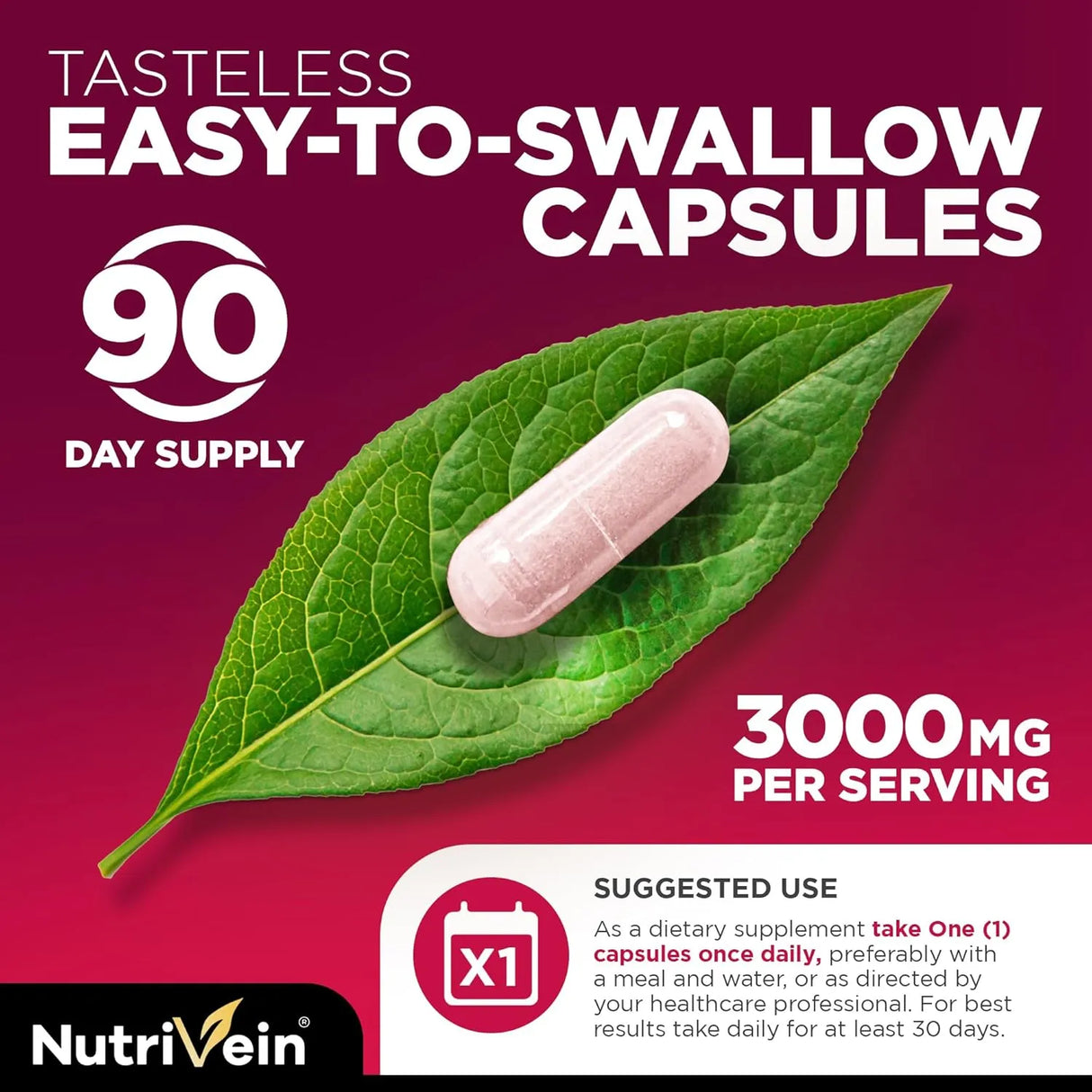 NUTRIVEIN - Nutrivein Tart Cherry 3000Mg. 90 Capsulas - The Red Vitamin MX - Suplementos Alimenticios - {{ shop.shopifyCountryName }}