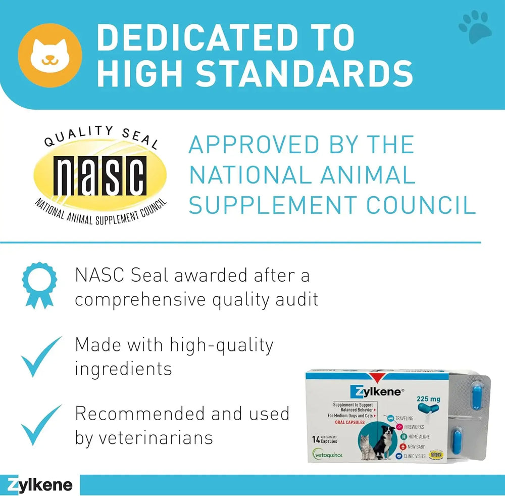 VETOQUINOL - Vetoquinol Zylkene Behavior Support Capsules for Medium Dogs 33-65lbs 14 Capsulas - The Red Vitamin MX - Relajantes Para Perros - {{ shop.shopifyCountryName }}