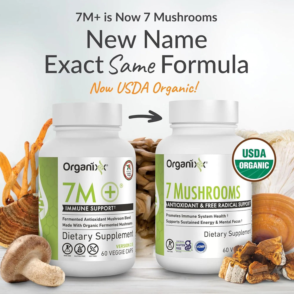 ORGANIXX - Organixx 7 Fermented Mushrooms 60 Capsulas - The Red Vitamin MX - Suplementos Alimenticios - {{ shop.shopifyCountryName }}