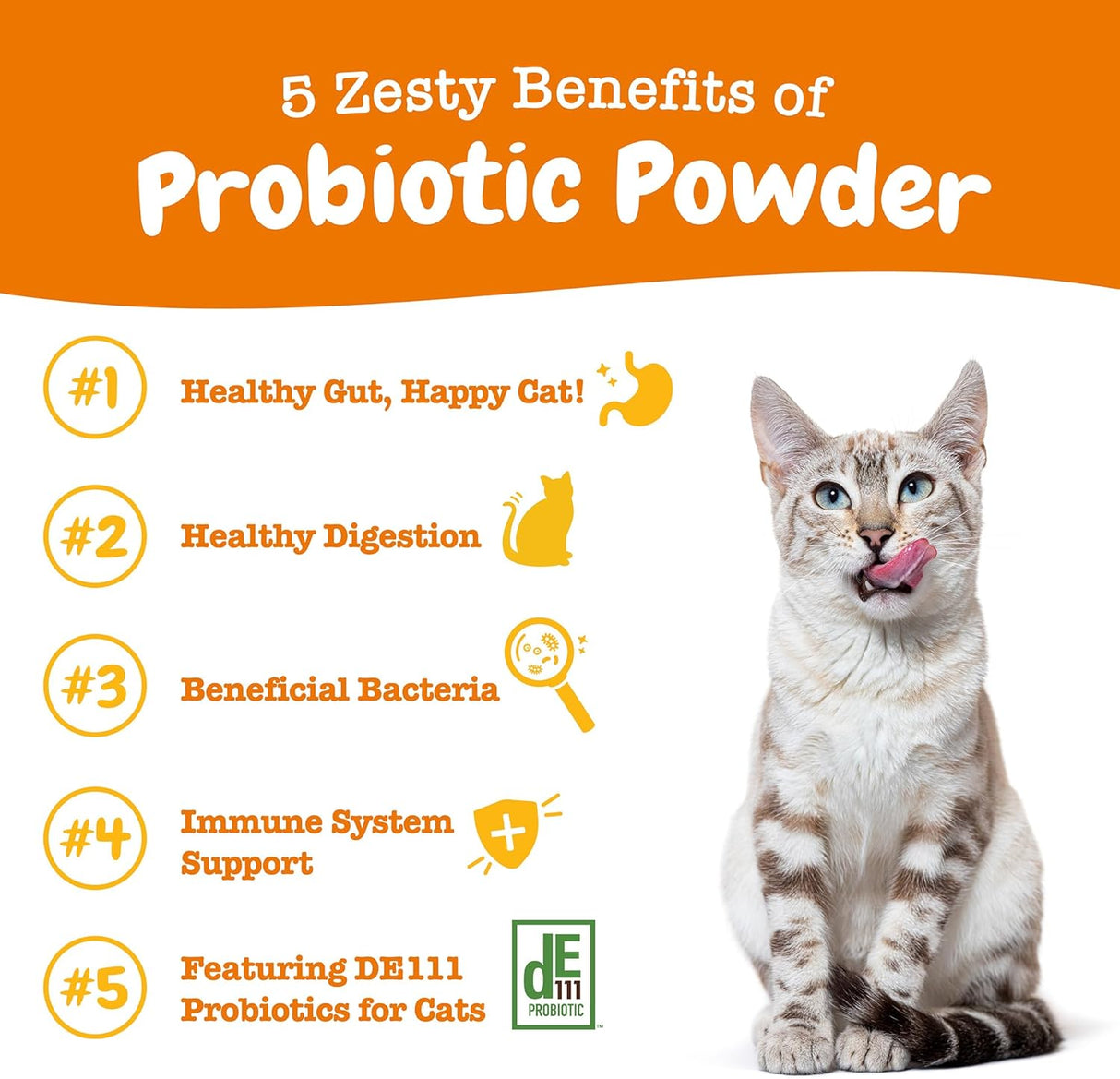 Zesty Paws Powder Probiotics for Cats 30 Paquetes
