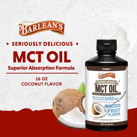 BARLEAN´S - Barlean's MCT Oil 5400Mg. 454Gr. - The Red Vitamin MX - Suplementos Alimenticios - {{ shop.shopifyCountryName }}