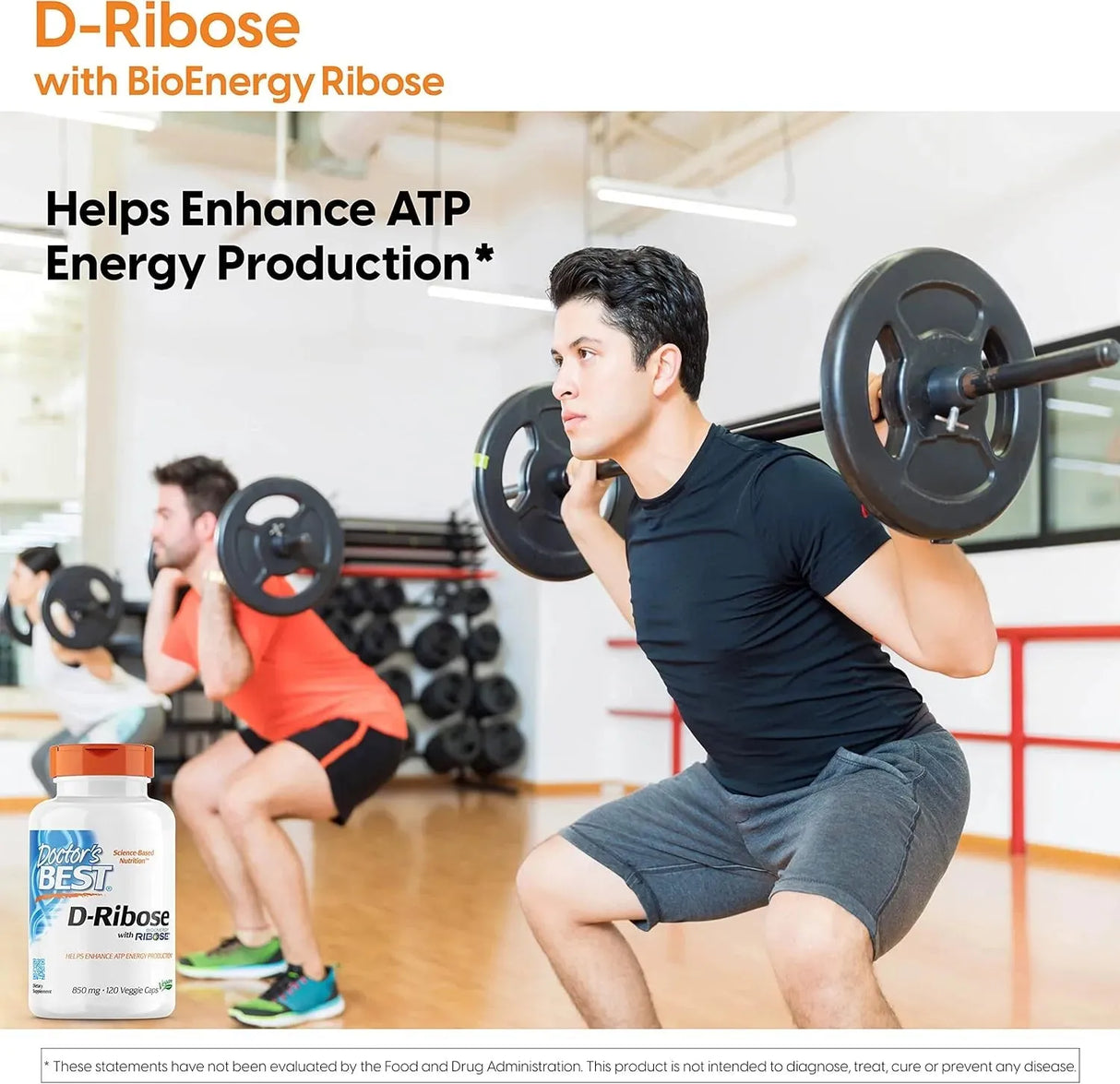 DOCTOR'S BEST - Doctor's Best D-Ribose with Bioenergy Ribose 120 Capsulas - The Red Vitamin MX - Suplementos Alimenticios - {{ shop.shopifyCountryName }}