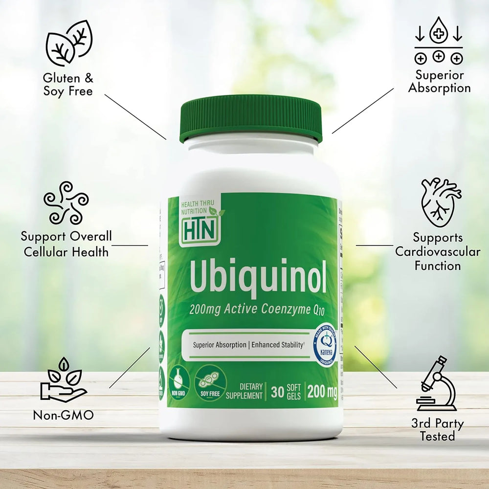 HEALTH THRU NUTRITION - Health Thru Nutrition Ubiquinol 200Mg. 30 Capsulas Blandas - The Red Vitamin MX - Suplementos Alimenticios - {{ shop.shopifyCountryName }}