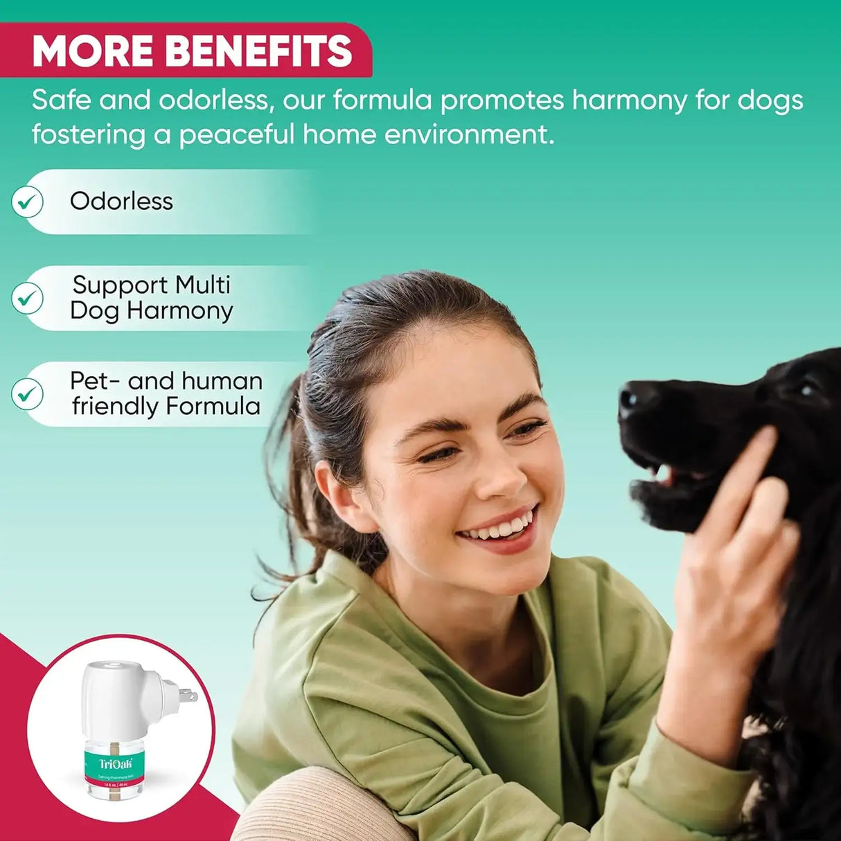 TRIOAK - TriOak Pheromone Diffuser for Dogs Advanced Dog Calming Diffuser 2 Pack - The Red Vitamin MX - Relajantes Para Perros - {{ shop.shopifyCountryName }}