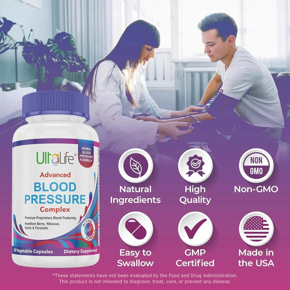 ULTALIFE - ULTALIFE Blood Pressure Supplements 60 Capsulas - The Red Vitamin MX - Suplementos Alimenticios - {{ shop.shopifyCountryName }}