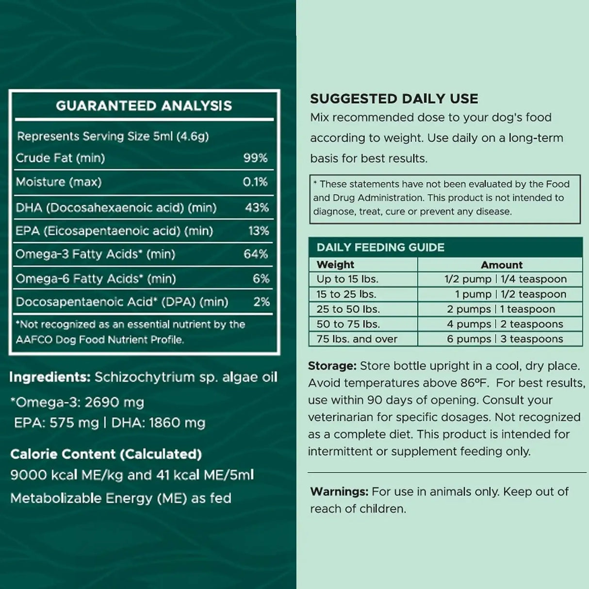 CHEW + HEAL - Chew + Heal Labs Vegan Omega 3 Oil for Dogs 4 Fl.Oz. - The Red Vitamin MX - Aceite De Pescado Para Perros - {{ shop.shopifyCountryName }}