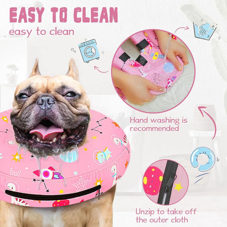 TOPTAKEIT - Toptakeit Elevated Inflatable Dog Collar PINKT XSMALL - The Red Vitamin MX - Collares y Conos De Recuperación Para Perros - {{ shop.shopifyCountryName }}