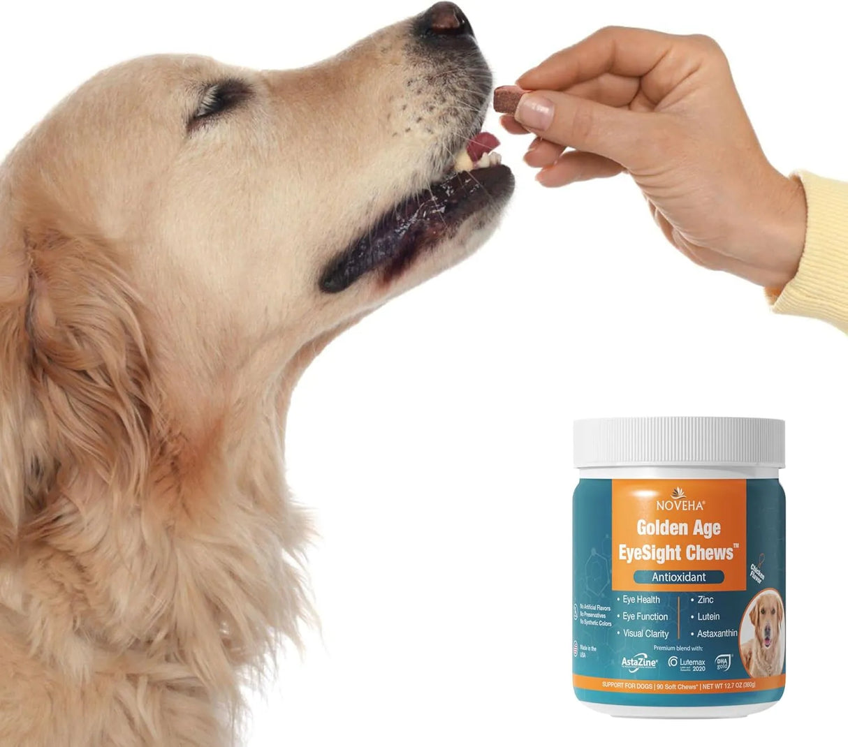 NOVEHA - NOVEHA Eye Supplement for Dogs 90 Masticables - The Red Vitamin MX - Cuidado De Los Ojos De Los Perros - {{ shop.shopifyCountryName }}