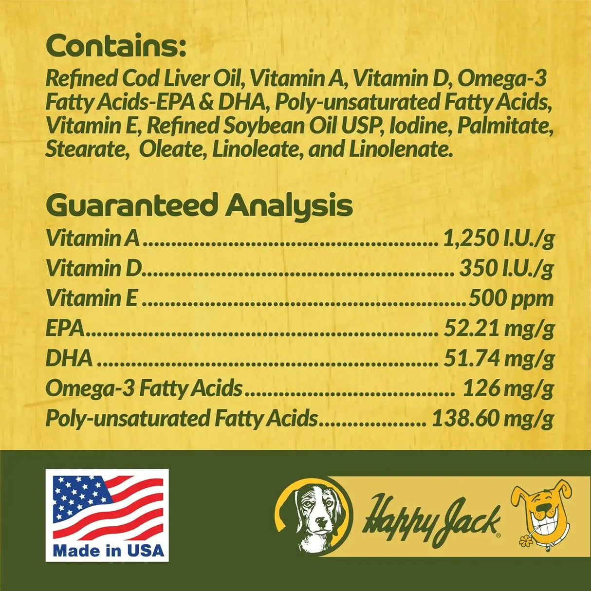 HAPPY JACK - HAPPY JACK Cod Liver Fish Oil for Dogs Skin and Coat 16 Fl.Oz. - The Red Vitamin MX - Aceite De Pescado Para Perros - {{ shop.shopifyCountryName }}