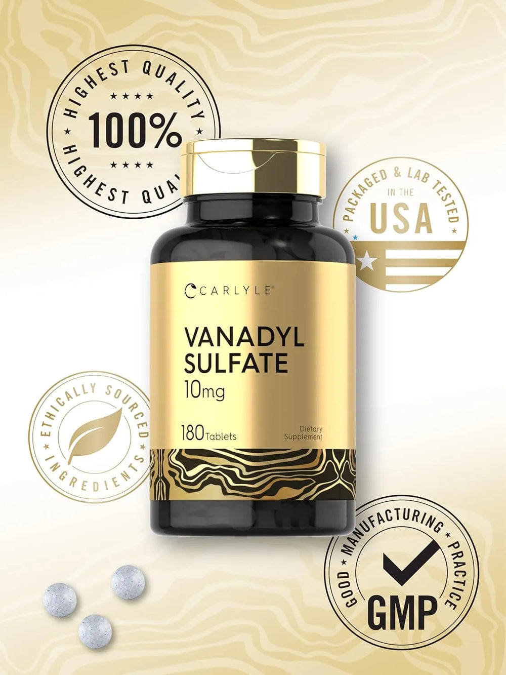 CARLYLE - Carlyle Vanadyl Sulfate 10Mg. 180 Tabletas - The Red Vitamin MX - Suplementos Alimenticios - {{ shop.shopifyCountryName }}