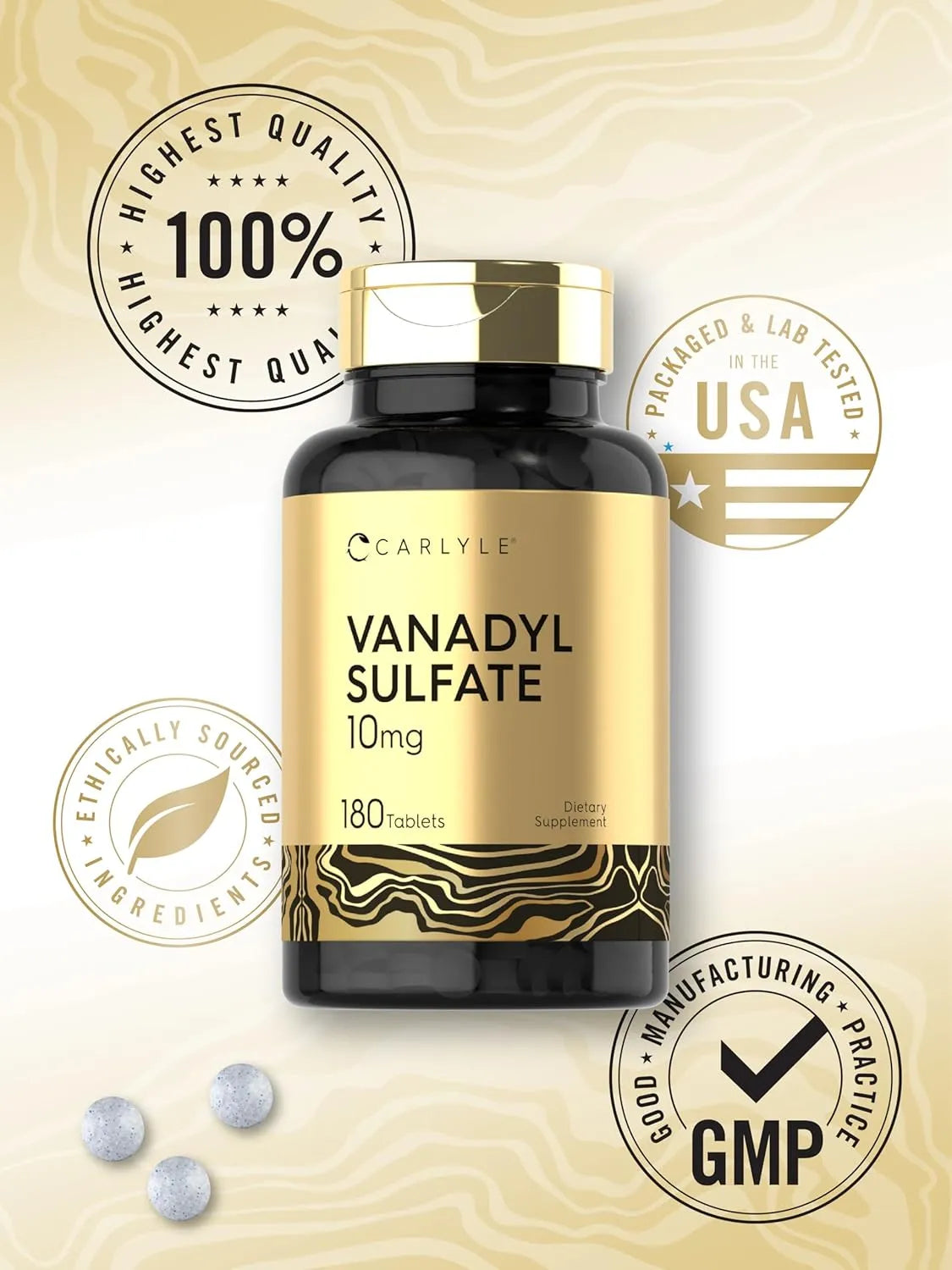 CARLYLE - Carlyle Vanadyl Sulfate 10Mg. 180 Tabletas - The Red Vitamin MX - Suplementos Alimenticios - {{ shop.shopifyCountryName }}