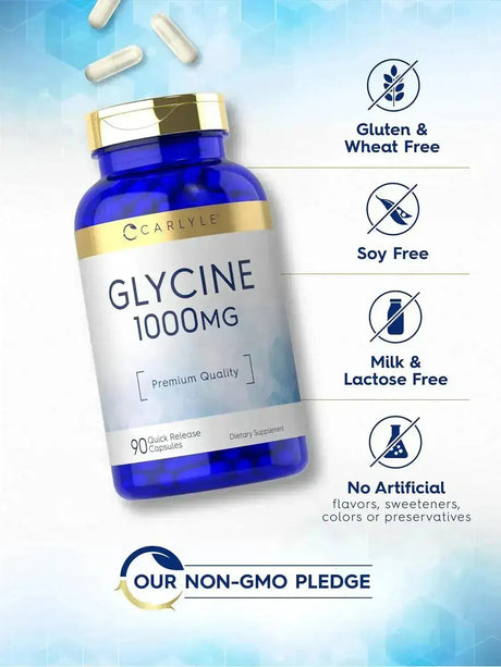 CARLYLE - Carlyle Glycine 1000Mg. 90 Capsulas - The Red Vitamin MX - Suplementos Alimenticios - {{ shop.shopifyCountryName }}