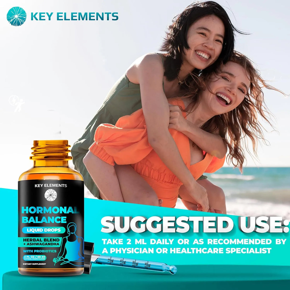 KEY ELEMENTS - KEY ELEMENTS Liquid Hormone Balance 60Ml. - The Red Vitamin MX - Suplementos Alimenticios - {{ shop.shopifyCountryName }}