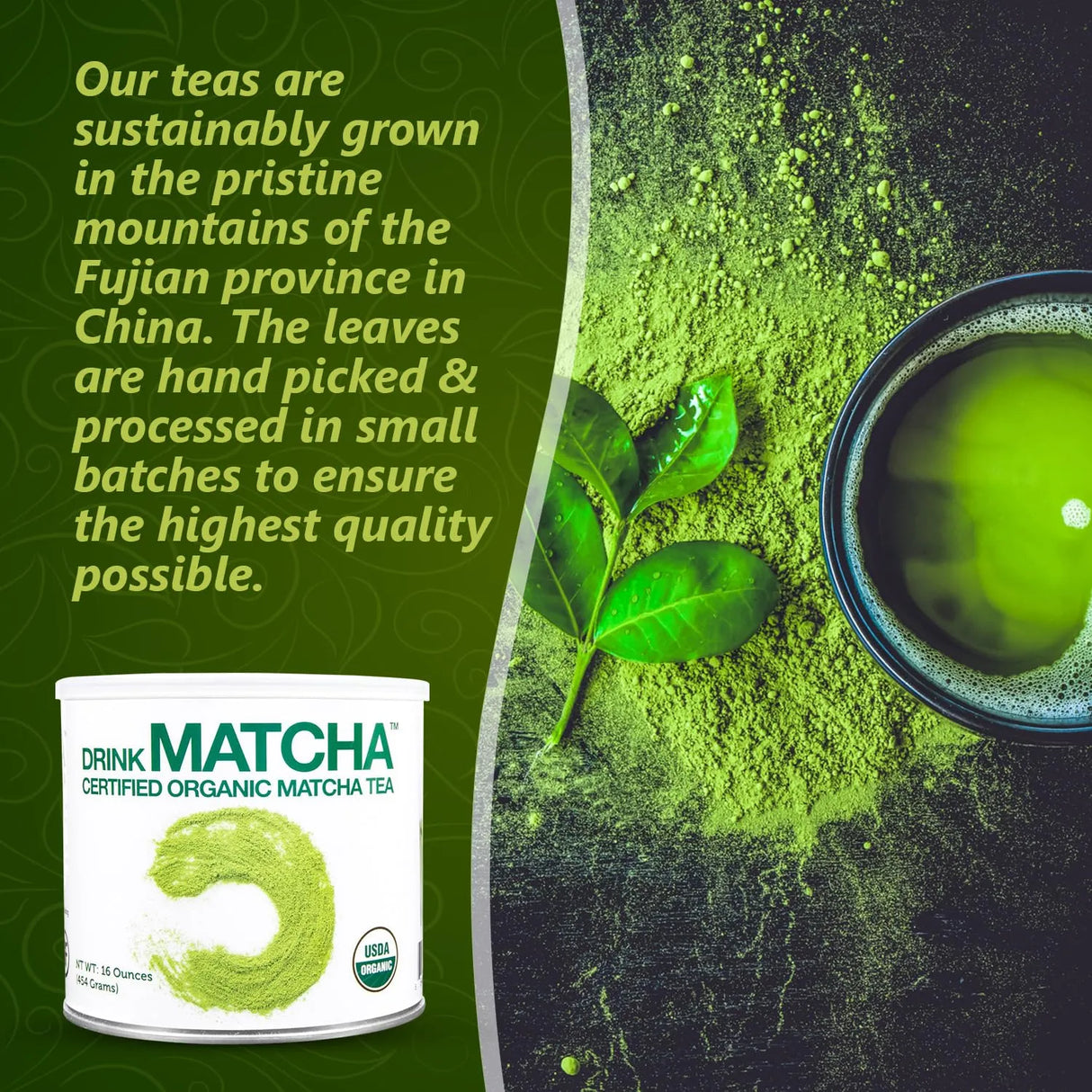 DRINKMATCHA - DrinkMatcha Organic Matcha Green Tea Powder 454Gr. - The Red Vitamin MX - Suplementos Alimenticios - {{ shop.shopifyCountryName }}
