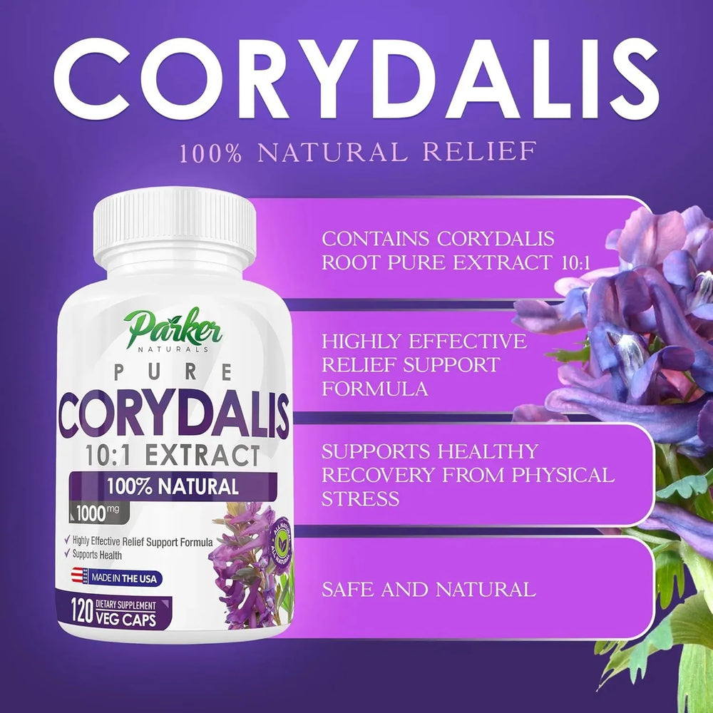 PARKER NATURALS - Parker Naturals Pure Corydalis 1000Mg. 120 Capsulas - The Red Vitamin MX - Suplementos Alimenticios - {{ shop.shopifyCountryName }}