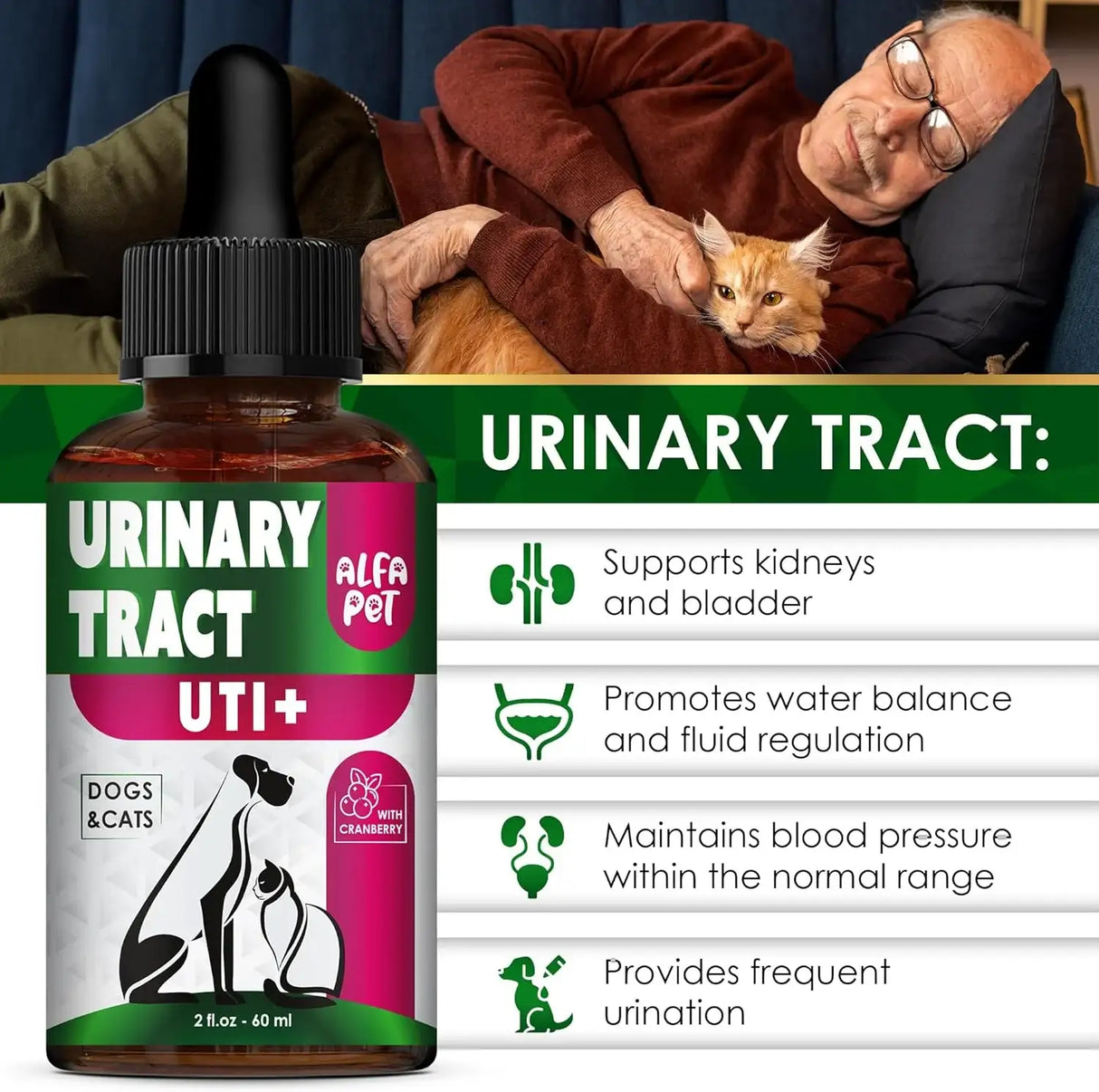 ALFA PET - Alfa Pet Urinary Tract Infection Treatment with Cranberry 2 Fl.Oz. - The Red Vitamin MX - Salud De Tracto Urinario Para Perros - {{ shop.shopifyCountryName }}