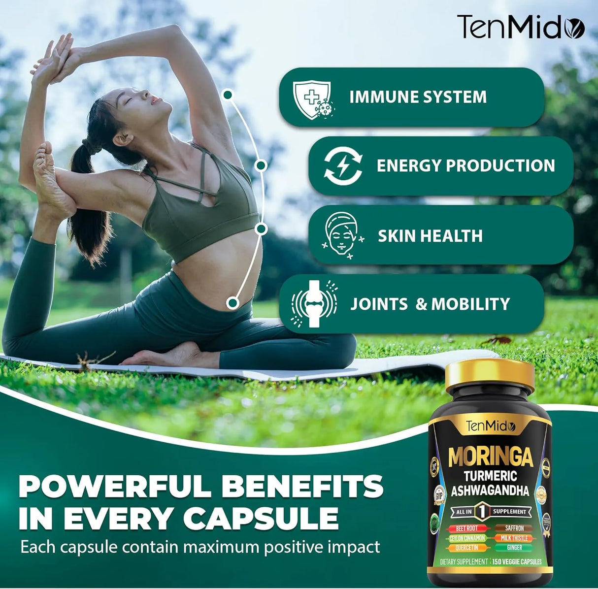 TENMIDO - Tenmido Moringa Oleifera 10in1 Formula 150 Capsulas - The Red Vitamin MX - Suplementos Alimenticios - {{ shop.shopifyCountryName }}