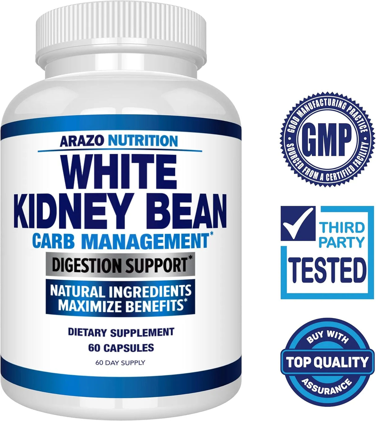 ARAZO NUTRITION - Arazo Nutrition White Kidney Bean Extract 60 Capsulas - The Red Vitamin MX - Suplementos Alimenticios - {{ shop.shopifyCountryName }}