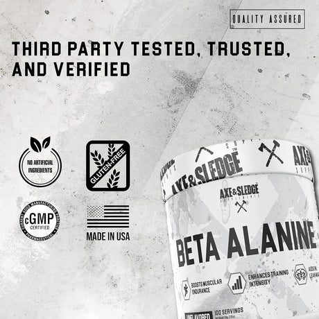 AXE & SLEDGE - Axe & Sledge Supplements Beta Alanine Basics Powder 100 Servicios 200Gr. - The Red Vitamin MX - Suplementos Alimenticios - {{ shop.shopifyCountryName }}