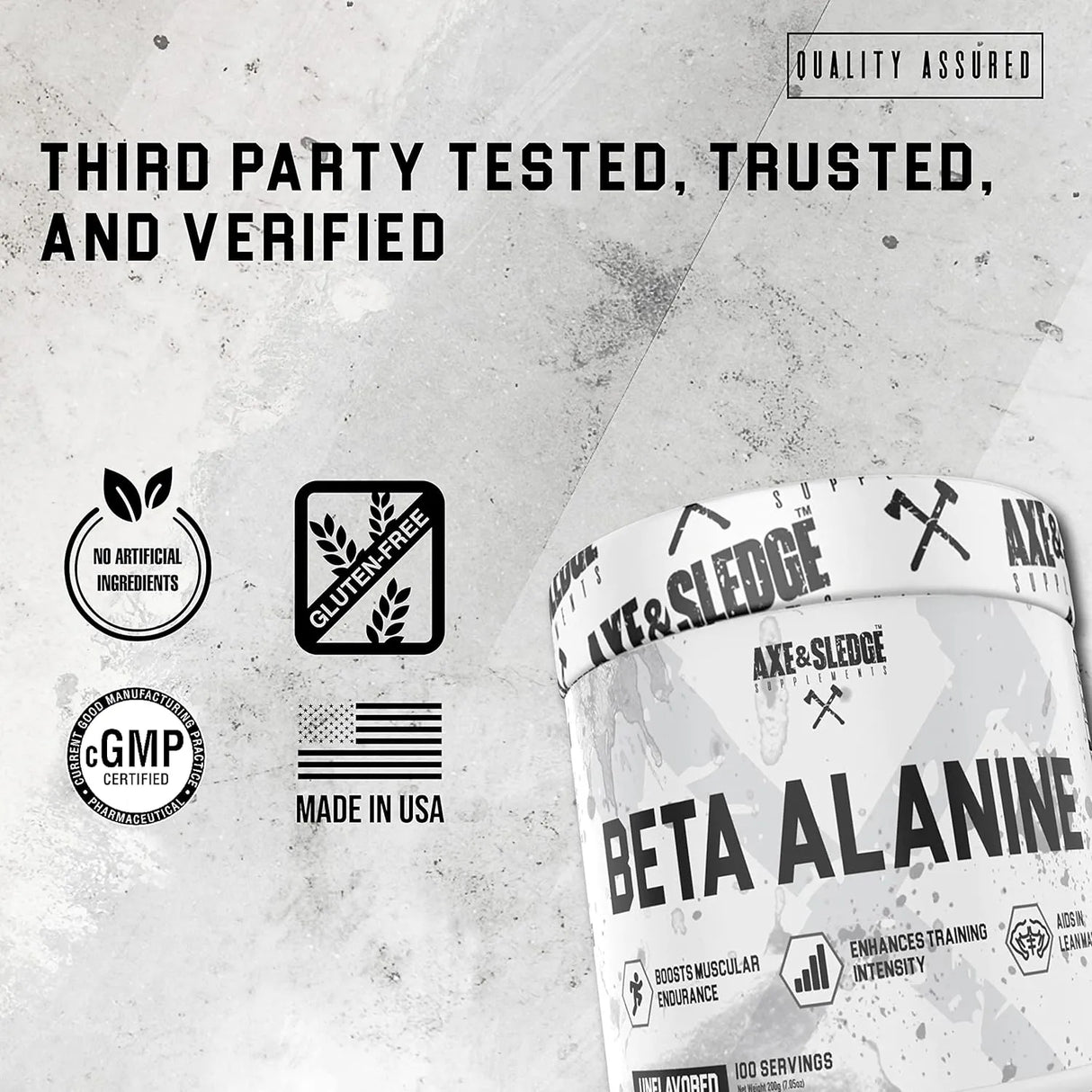 AXE & SLEDGE - Axe & Sledge Supplements Beta Alanine Basics Powder 100 Servicios 200Gr. - The Red Vitamin MX - Suplementos Alimenticios - {{ shop.shopifyCountryName }}