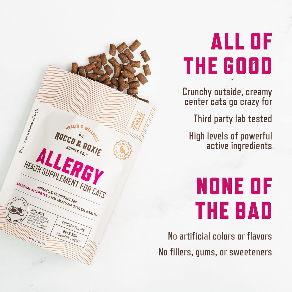 Rocco & Roxie Allergy Relief for Cats 104Gr.