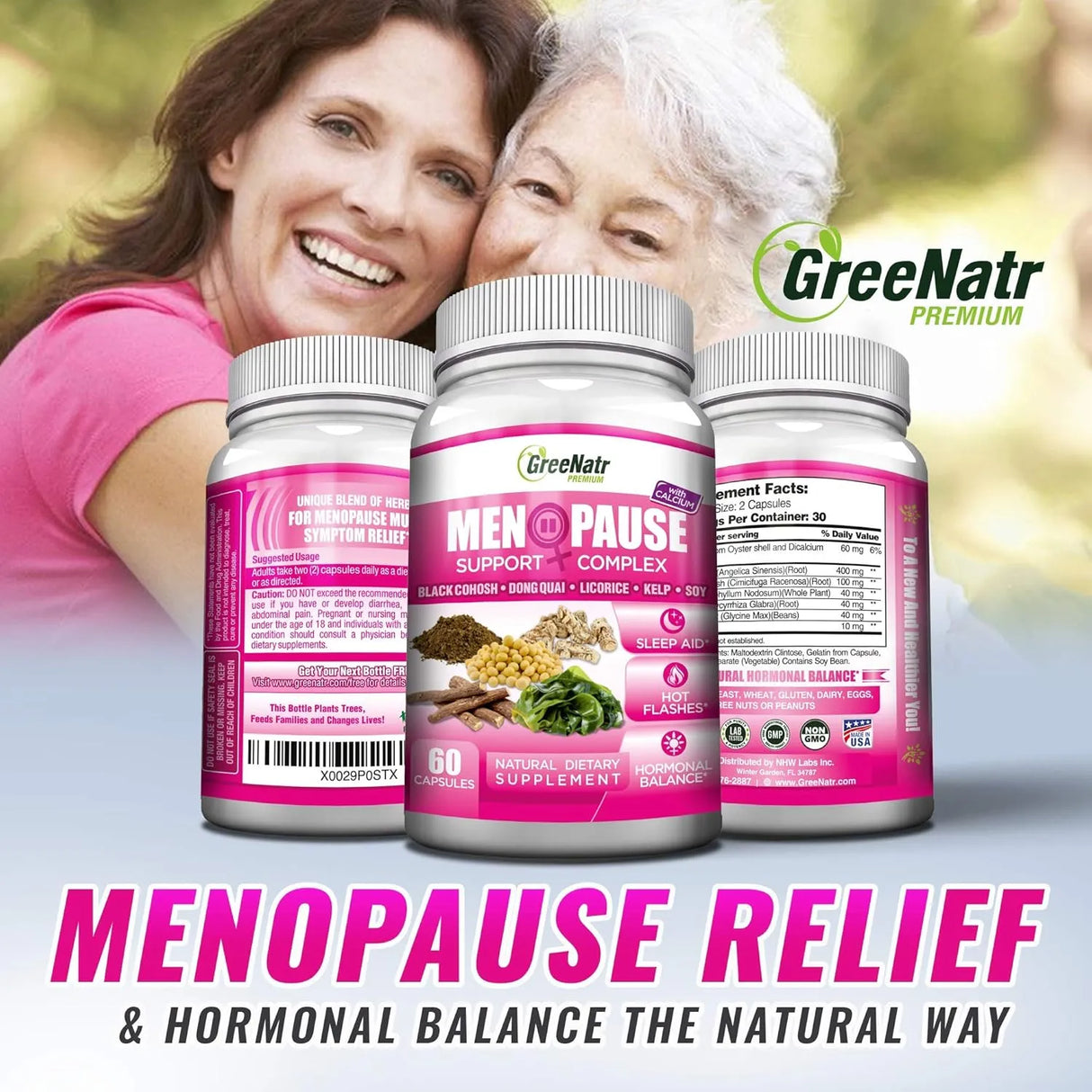 GREENATR - GreeNatr Menopause Support Complex 60 Capsulas - The Red Vitamin MX - Suplementos Alimenticios - {{ shop.shopifyCountryName }}
