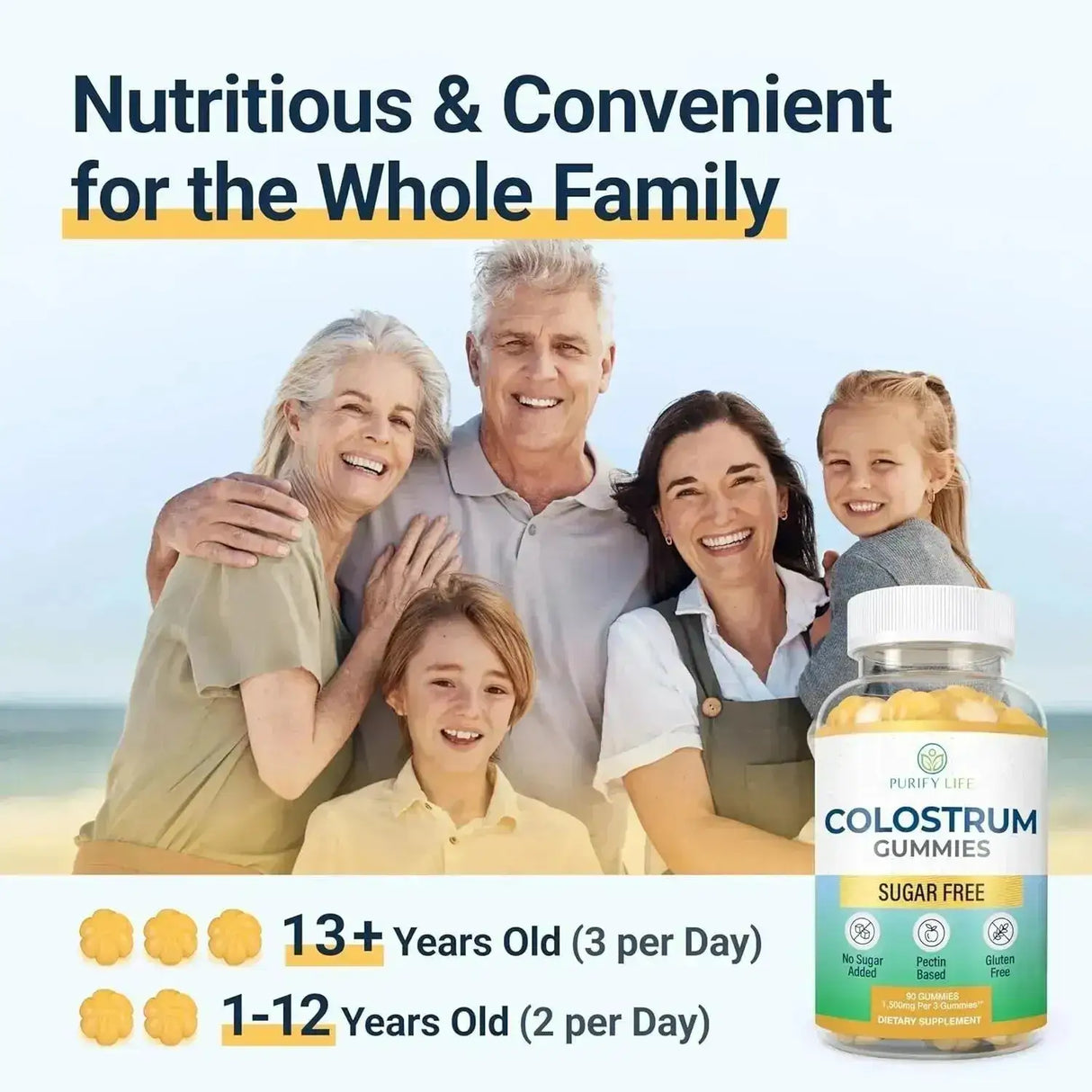 PURIFY LIFE - Purify Life Colostrum Gummies 1500Mg. 90 Gomitas - The Red Vitamin MX - Suplementos Alimenticios - {{ shop.shopifyCountryName }}