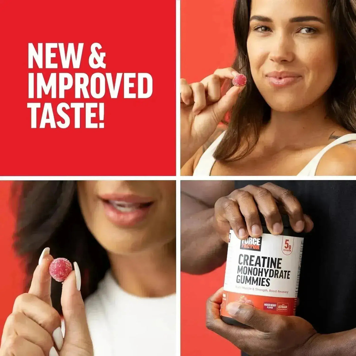 FORCE FACTOR - Force Factor Creatine Gummies 150 Gomitas - The Red Vitamin MX - Suplementos Alimenticios - {{ shop.shopifyCountryName }}