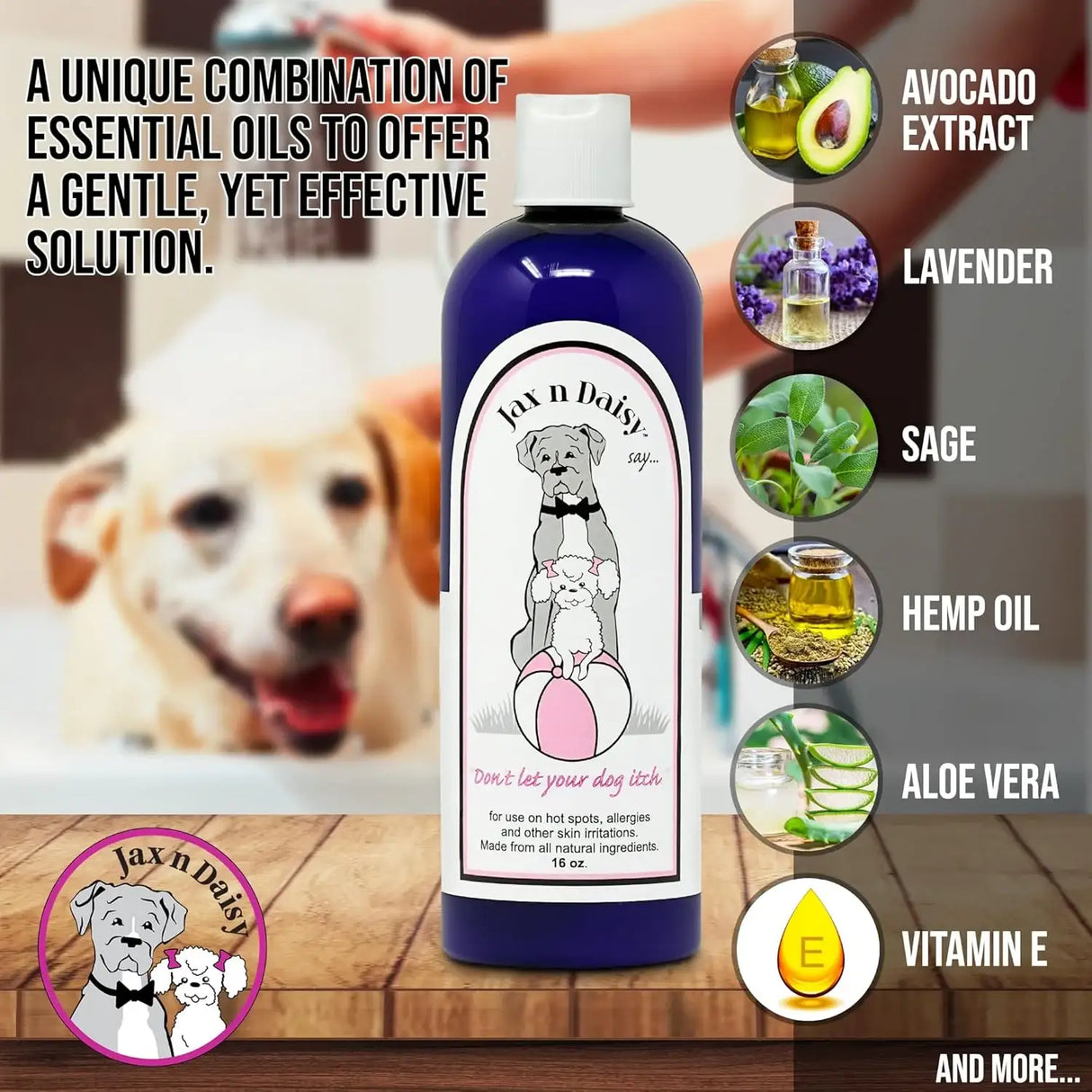 JAX N DAISY - Jax N Daisy Don t let Your Dog Itch Lotion Itch Relief for Dogs 16 Fl.Oz. - The Red Vitamin MX - Remedios Para La Picazón De Perros - {{ shop.shopifyCountryName }}