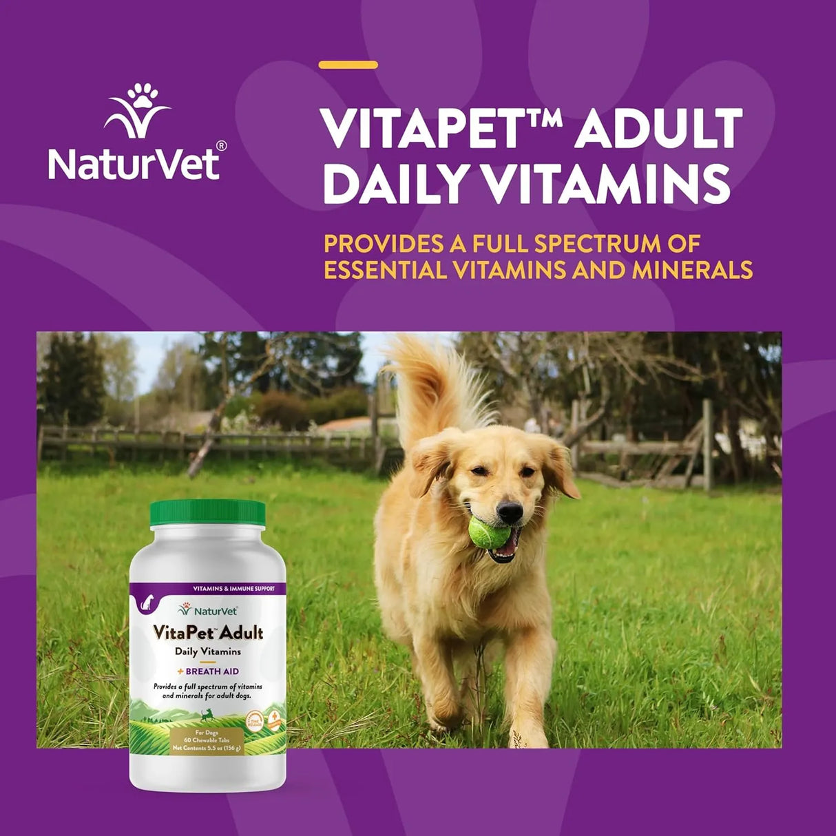 NATURVET - NaturVet VitaPet Adult Daily Vitamins for Dogs 60 Tabletas Masticables - The Red Vitamin MX - Multivitamínicos Para Perros - {{ shop.shopifyCountryName }}