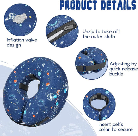 TOPTAKEIT - Toptakeit Elevated Inflatable Dog Collar NAVY LARGE - The Red Vitamin MX - Collares y Conos De Recuperación Para Perros - {{ shop.shopifyCountryName }}