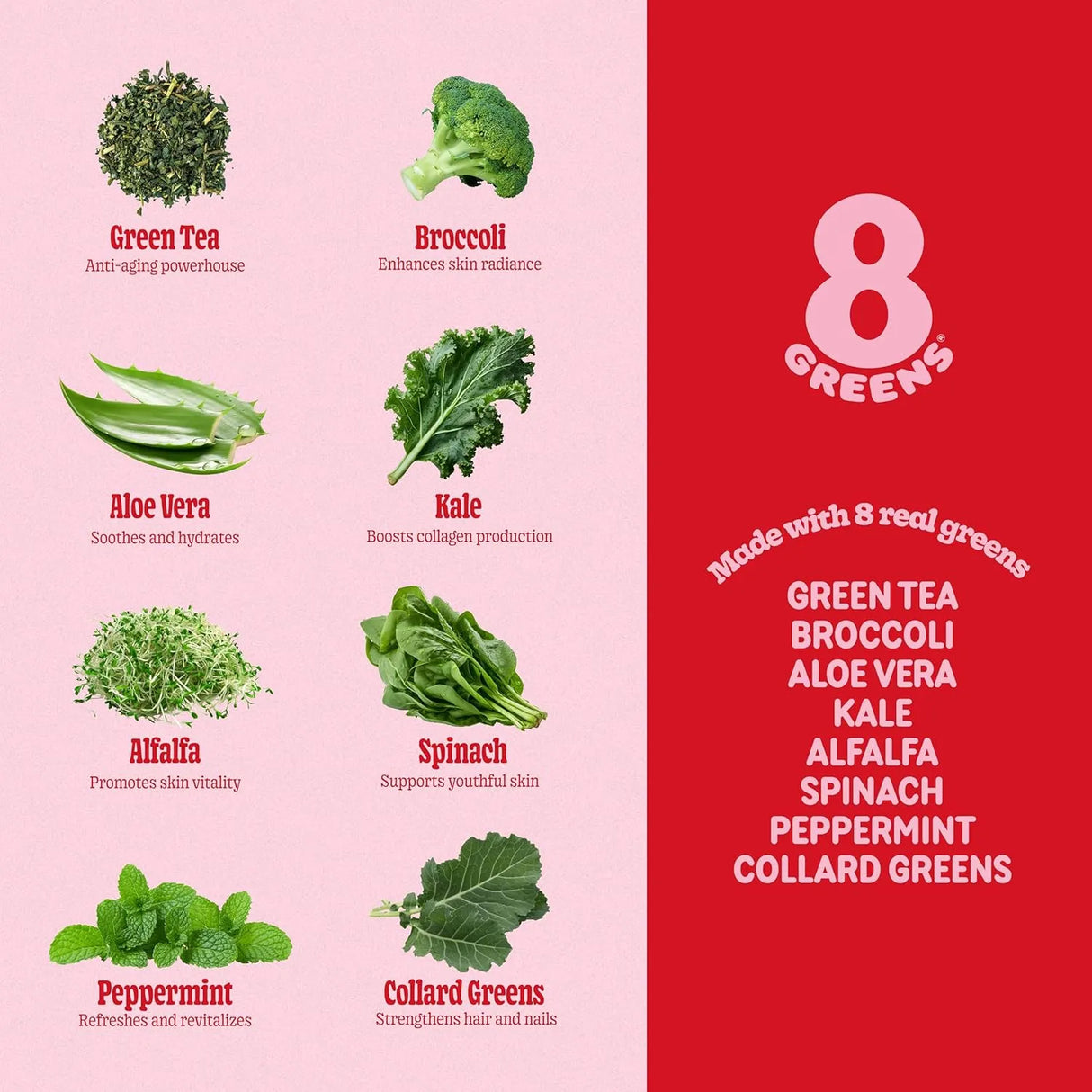 8GREENS - 8Greens Supergreens Beauty Gummies with Collagen & Biotin Strawberry Flavored 50 Gomitas - The Red Vitamin MX - Suplementos Alimenticios - {{ shop.shopifyCountryName }}