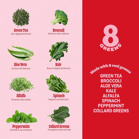 8GREENS - 8Greens Supergreens Beauty Gummies with Collagen & Biotin Strawberry Flavored 50 Gomitas - The Red Vitamin MX - Suplementos Alimenticios - {{ shop.shopifyCountryName }}
