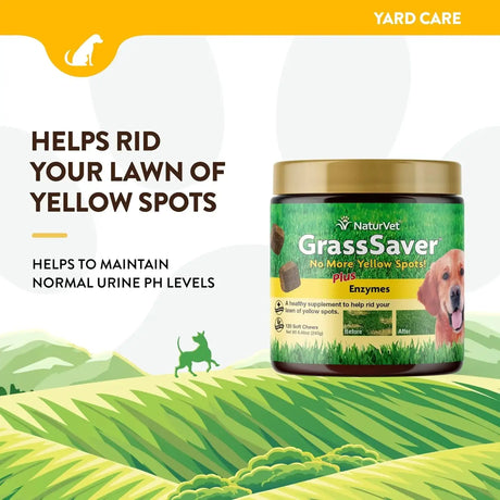 NATURVET - NaturVet GrassSaver Supplement for Dogs 120 Masticables - The Red Vitamin MX - Salud De Tracto Urinario Para Perros - {{ shop.shopifyCountryName }}