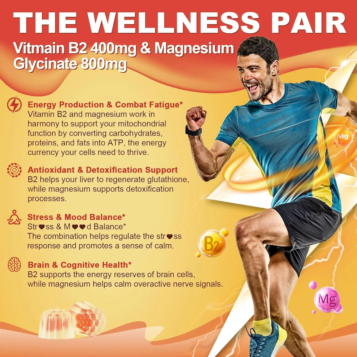 NEXTDIA - Nextdia Vitamin B2 Riboflavin 400Mg. 60 Gomitas - The Red Vitamin MX - Suplementos Alimenticios - {{ shop.shopifyCountryName }}