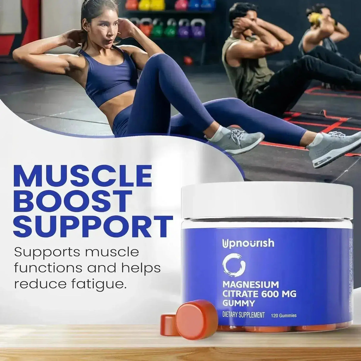 UPNOURISH - UpNourish Magnesium Gummies for Adults & Kids 120 Gomitas - The Red Vitamin MX - Suplementos Alimenticios - {{ shop.shopifyCountryName }}