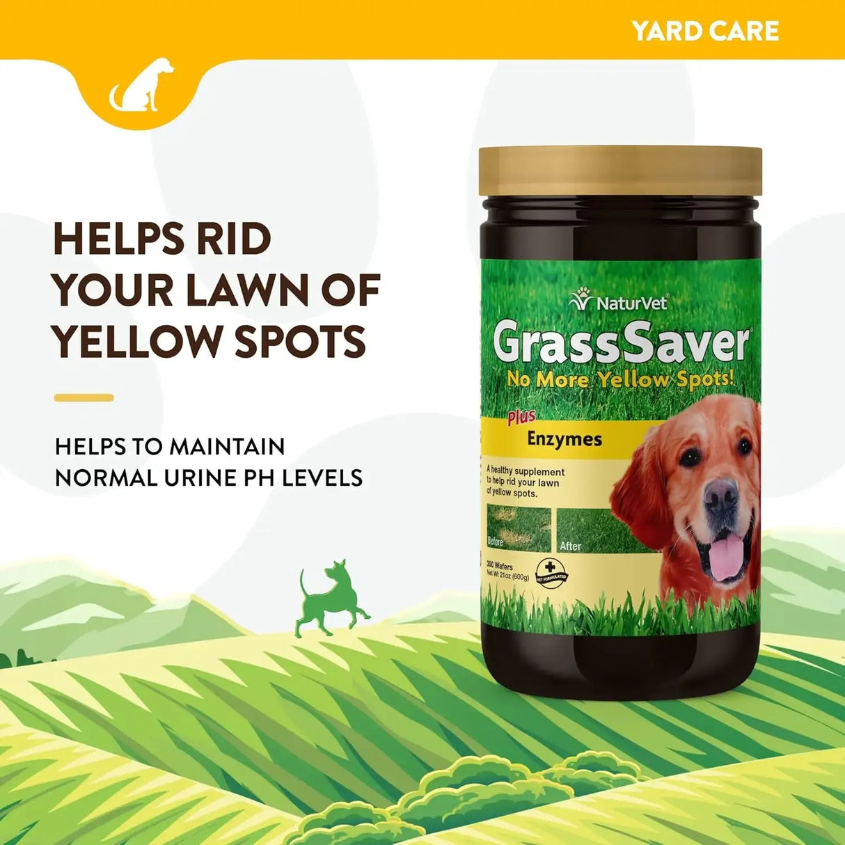 NATURVET - NaturVet GrassSaver Wafers for Dogs Plus Enzymes 300 Wafers - The Red Vitamin MX - Salud De Tracto Urinario Para Perros - {{ shop.shopifyCountryName }}