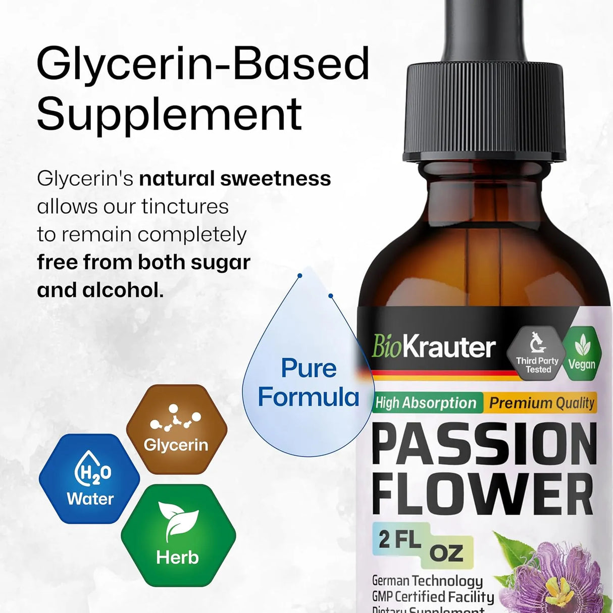 BIOKRAUTER - BIO KRAUTER Passionflower Tincture 2 Fl.Oz. - The Red Vitamin MX - Suplementos Alimenticios - {{ shop.shopifyCountryName }}