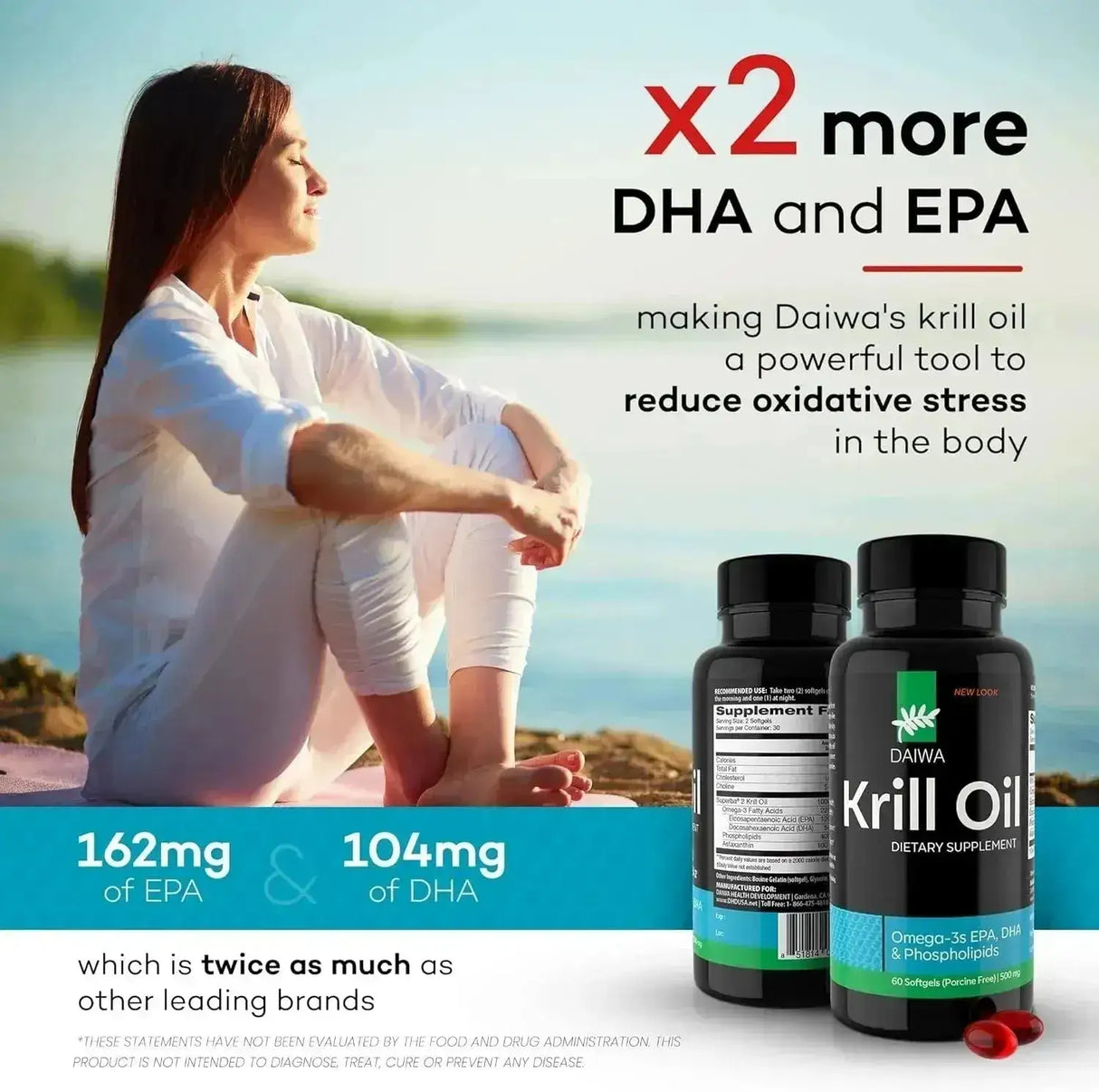 DAIWA - Daiwa Krill Oil 1000Mg. 60 Capsulas Blandas - The Red Vitamin MX - Suplementos Alimenticios - {{ shop.shopifyCountryName }}