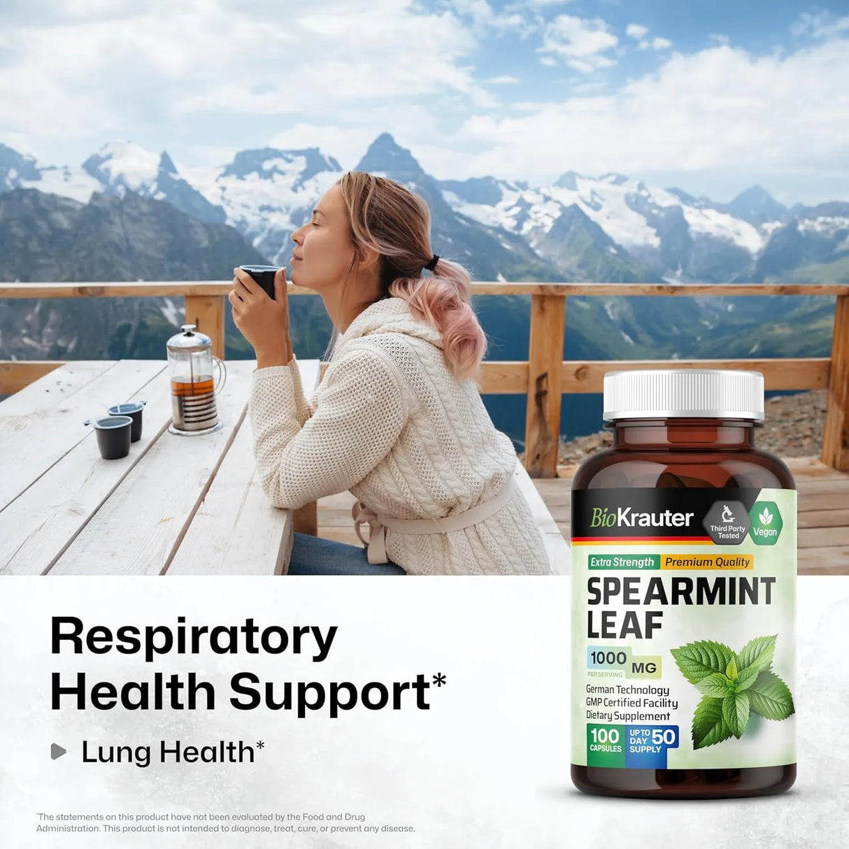 BIOKRAUTER - BIO KRAUTER Spearmint 1000Mg. 100 Capsulas - The Red Vitamin MX - Suplementos Alimenticios - {{ shop.shopifyCountryName }}