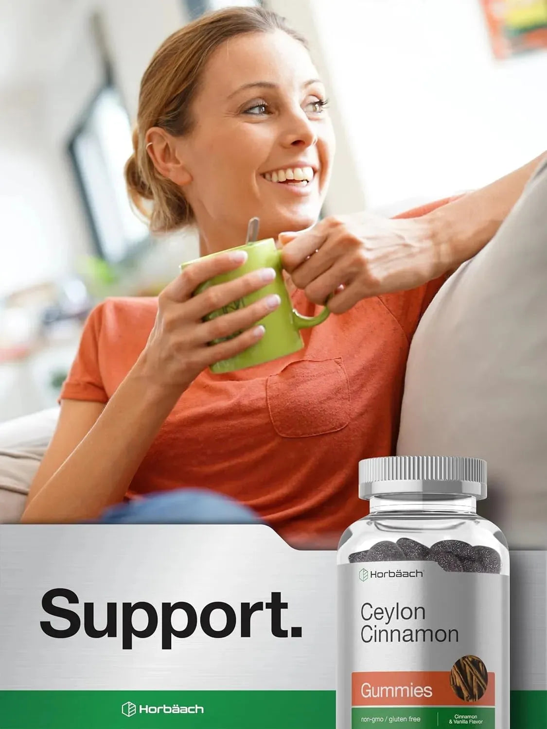 HORBAACH - Horbaach Sugar Free Ceylon Cinnamon Gummies 2000Mg. 50 Gomitas - The Red Vitamin MX - Suplementos Alimenticios - {{ shop.shopifyCountryName }}