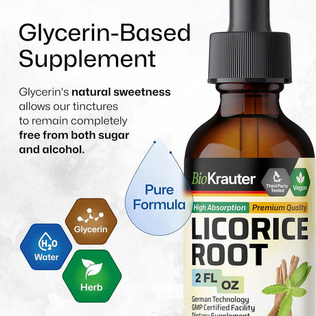 BIOKRAUTER - BIO KRAUTER Licorice Root Tincture 2 Fl.Oz. - The Red Vitamin MX - Suplementos Alimenticios - {{ shop.shopifyCountryName }}